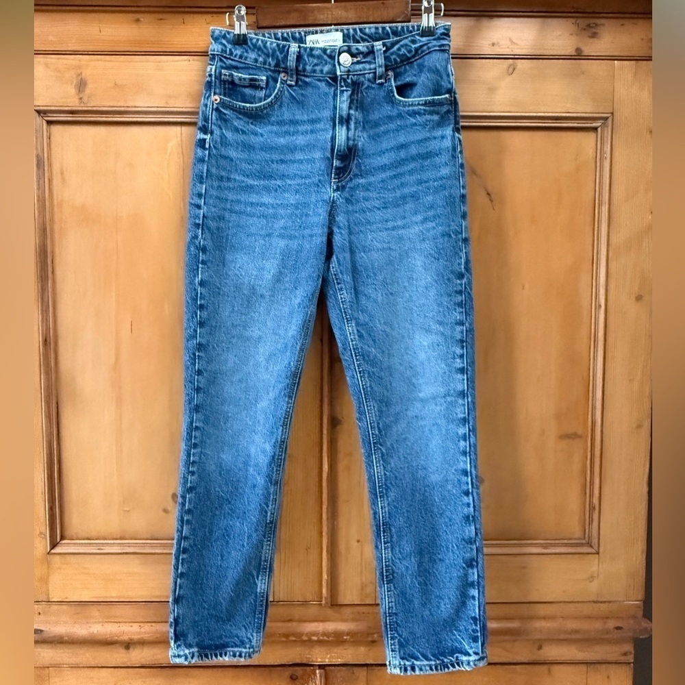 Zara Blue 99% Cotton Women's denim Jeans - Picture 8 of 10